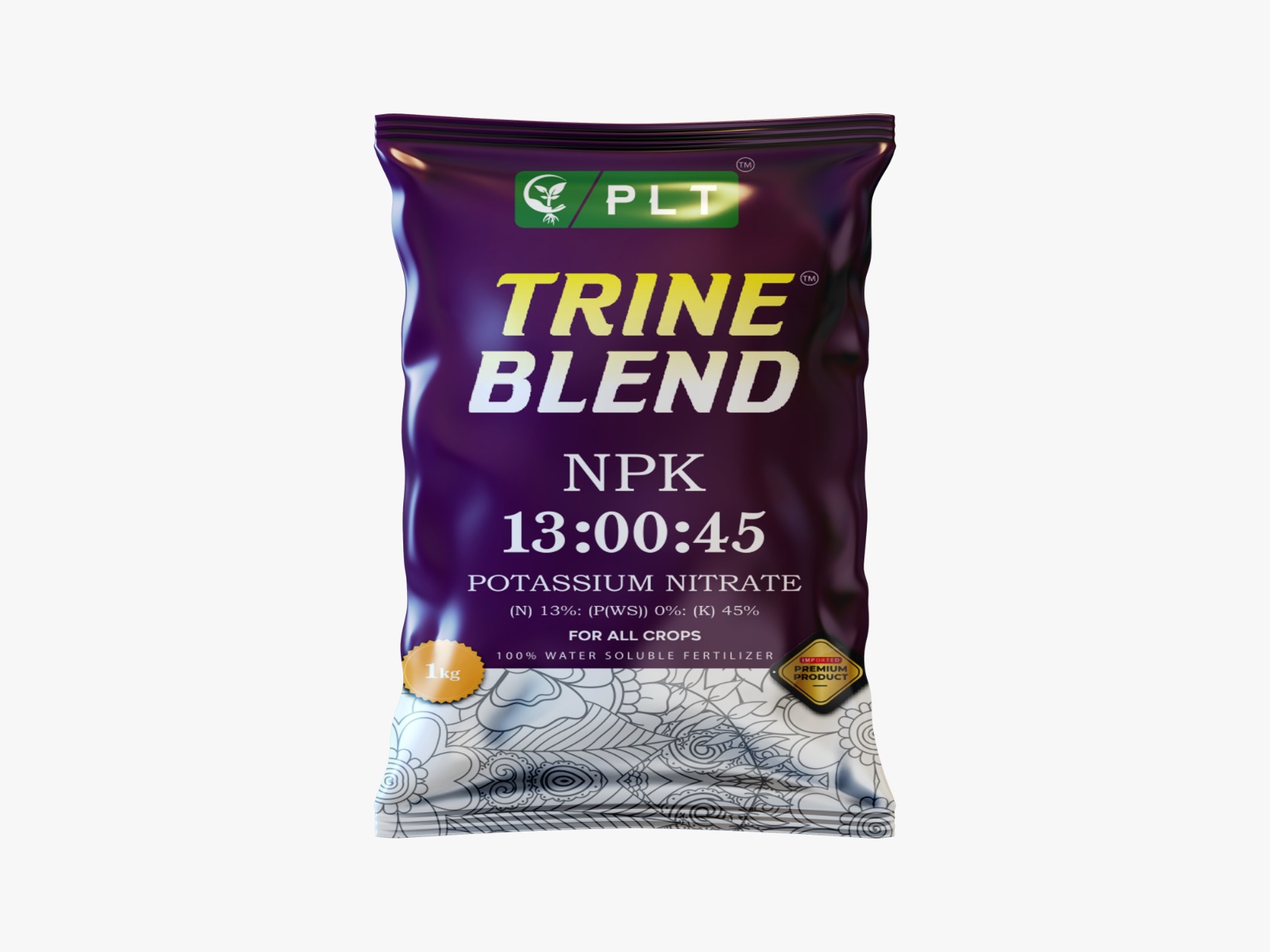 Trine Blend 13 00 45 water soluble fertilizer product